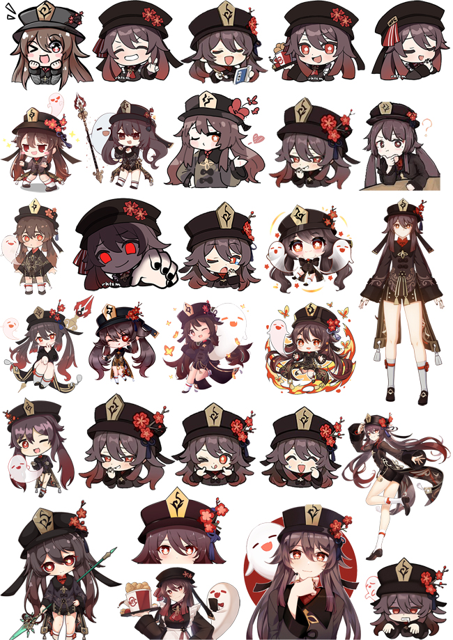 sticker hu tao Genshin Impact