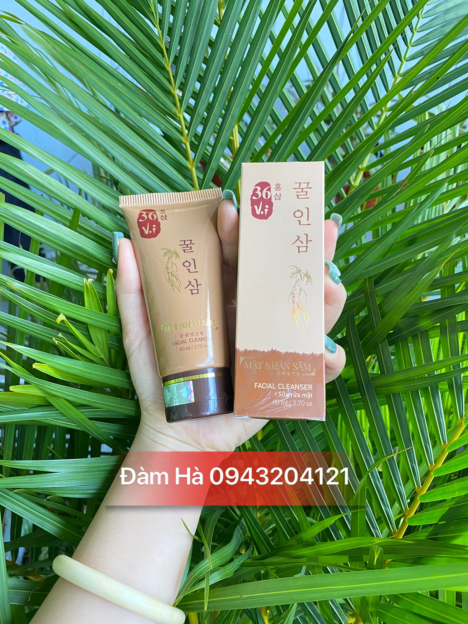 Sữa Rửa Mặt Mật Nhân Sâm- Cao sâm mụn đỏ 36 vị