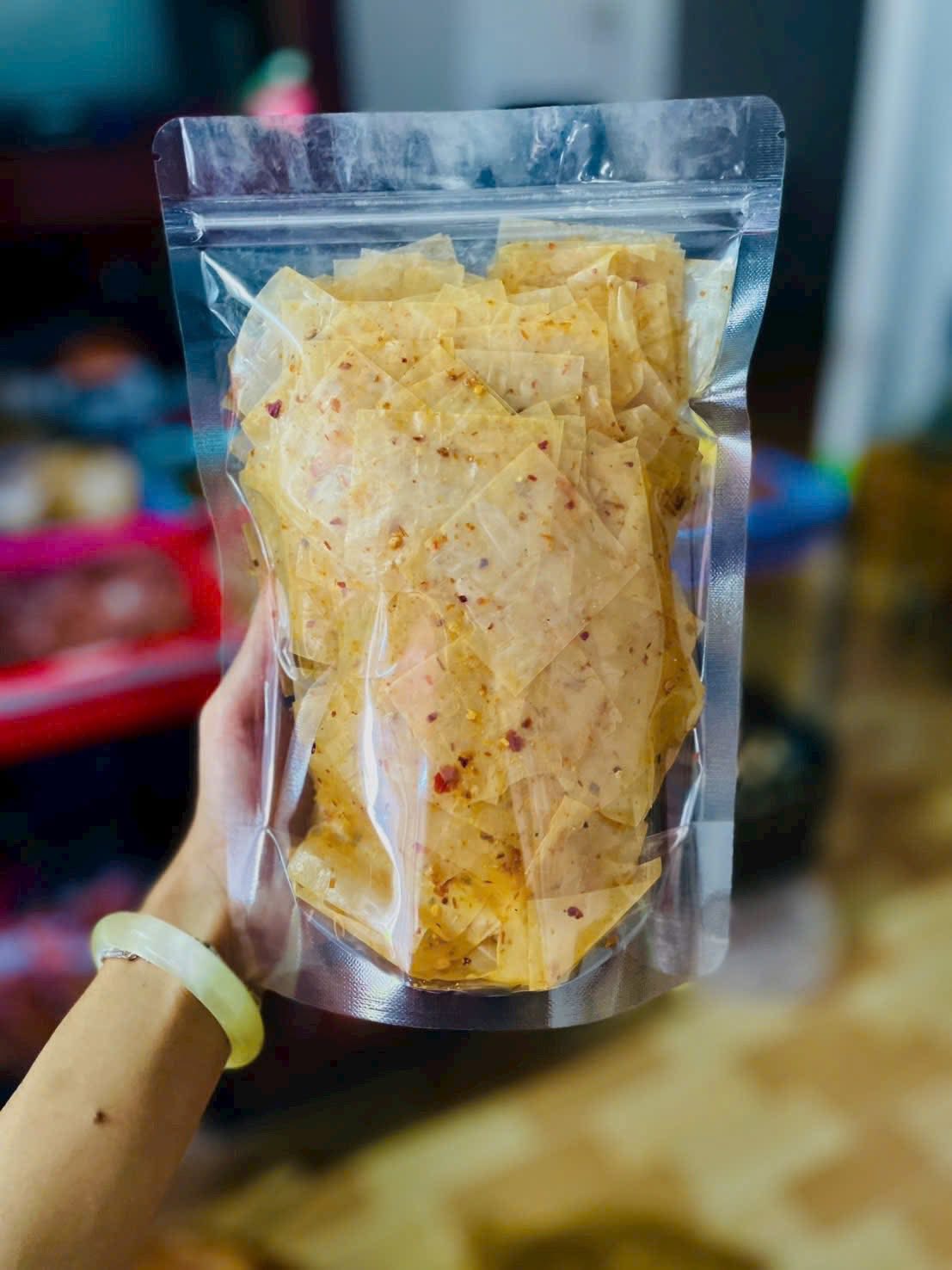 Bánh tráng tẩm gia vị tỏi bò chua cay siêu cay siêu cuốn