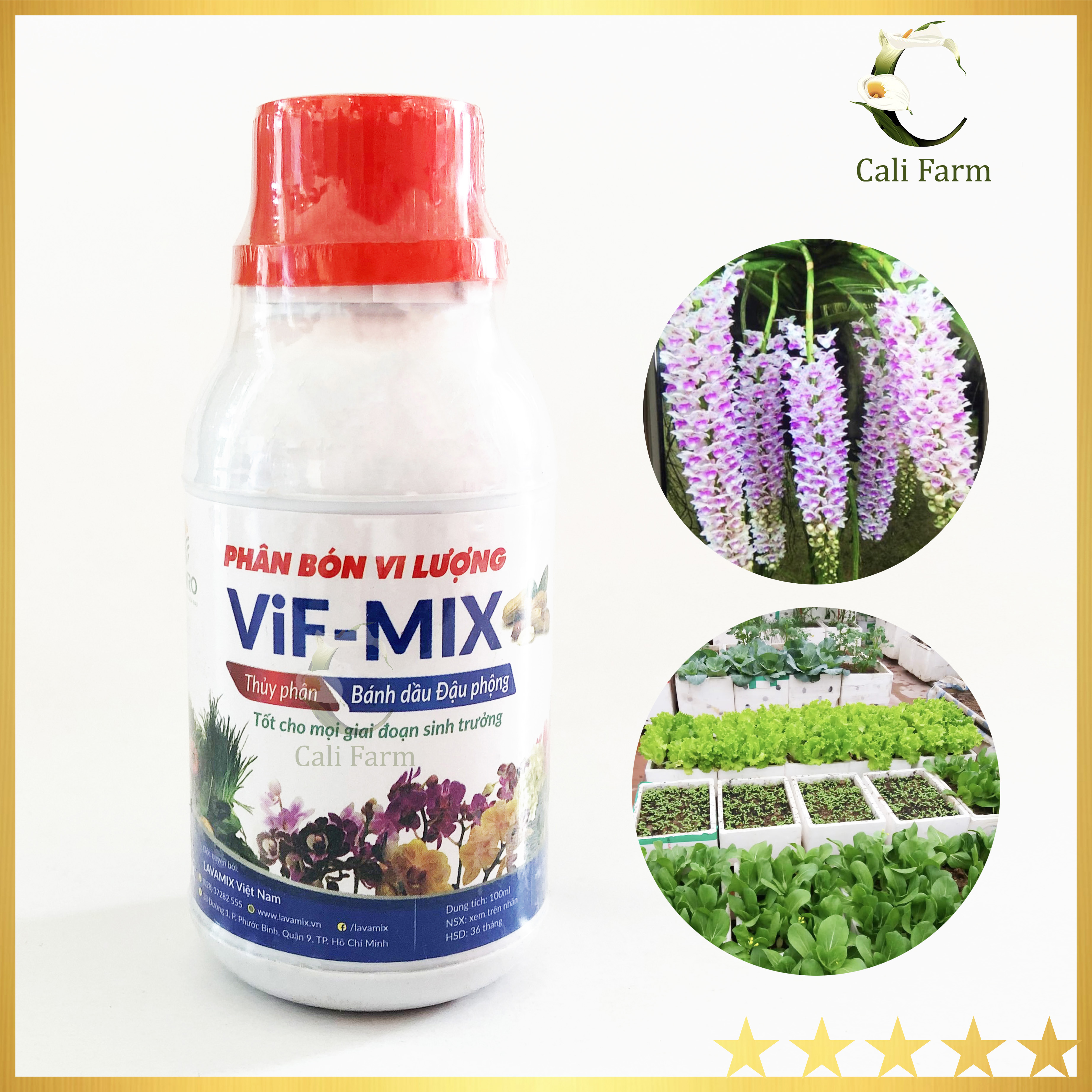 Phân Bánh Dầu Đậu Phộng ViF-MIX dạng nước 100ml