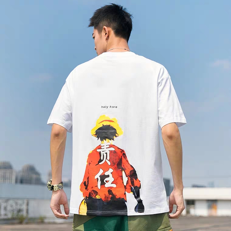 Áo ONE PIECE, Áo LUFFY, Áo thun tay lỡ unisex freesize dưới 70kg