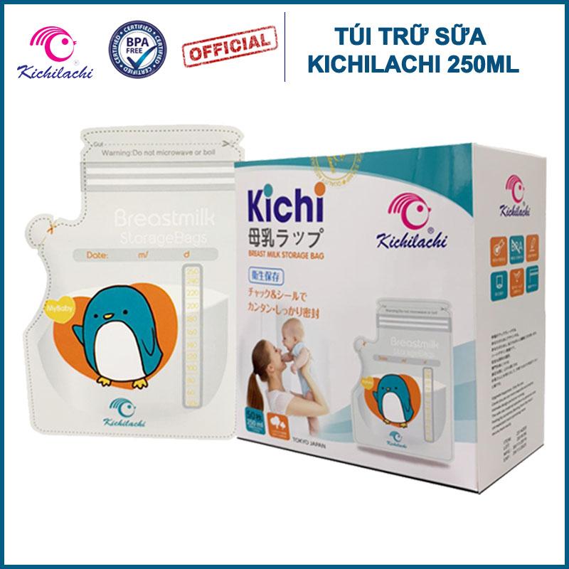 Hộp 50 túi trữ sữa mẹ 250ml KICHILACHI K50V Công nghệ Nhật Tốt và rẻ so