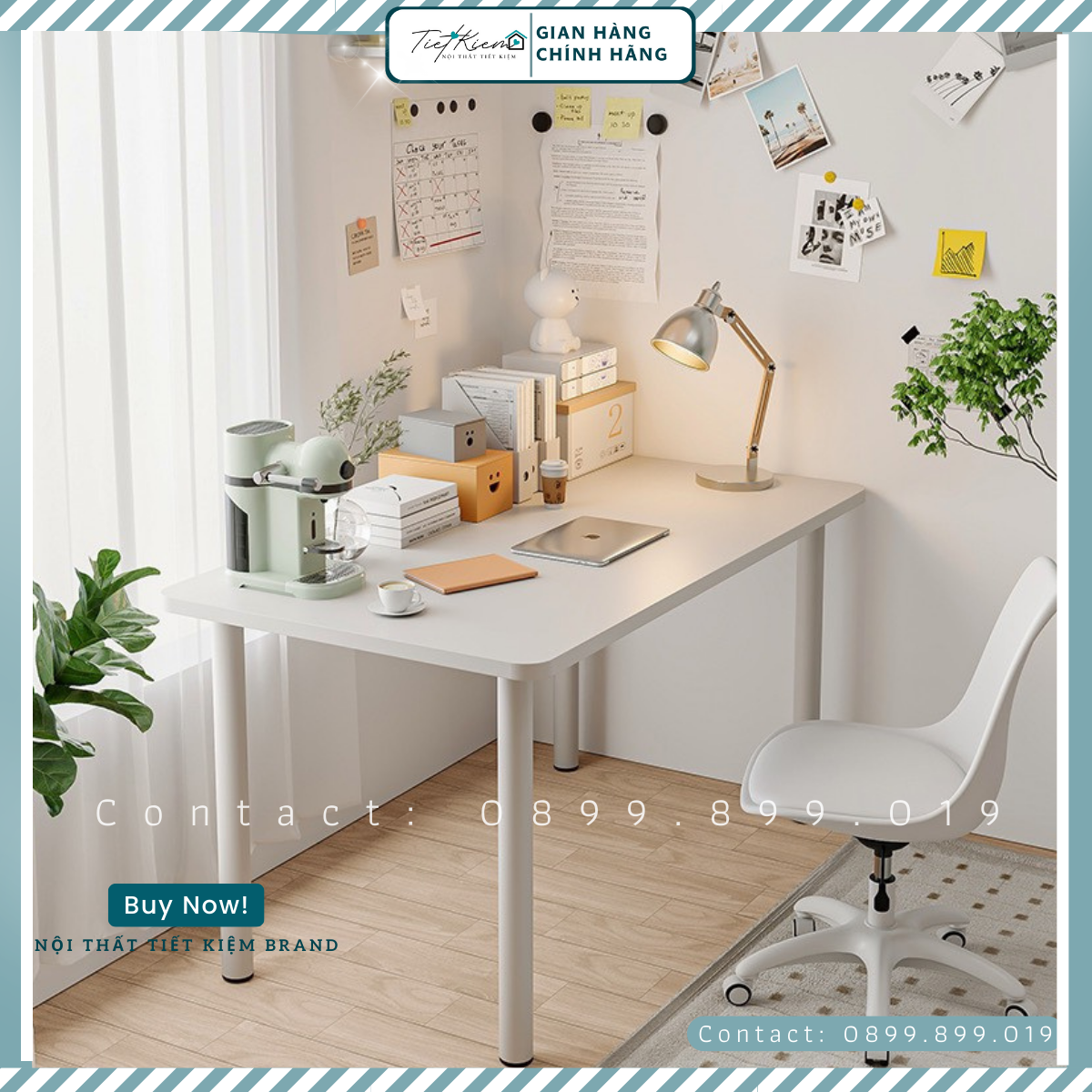 Bàn ikea chân sắt làm việc blv99899