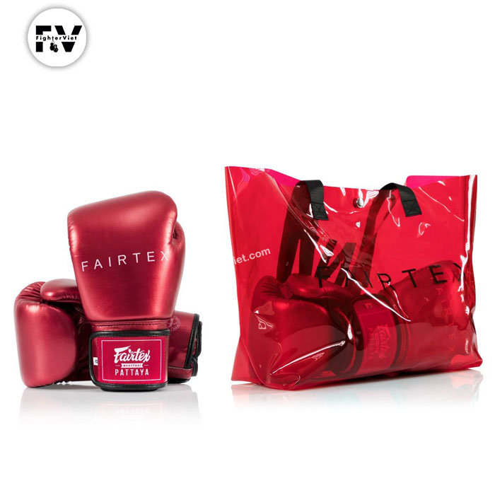 Găng boxing fairtex “metallic” – bgv22 đỏ