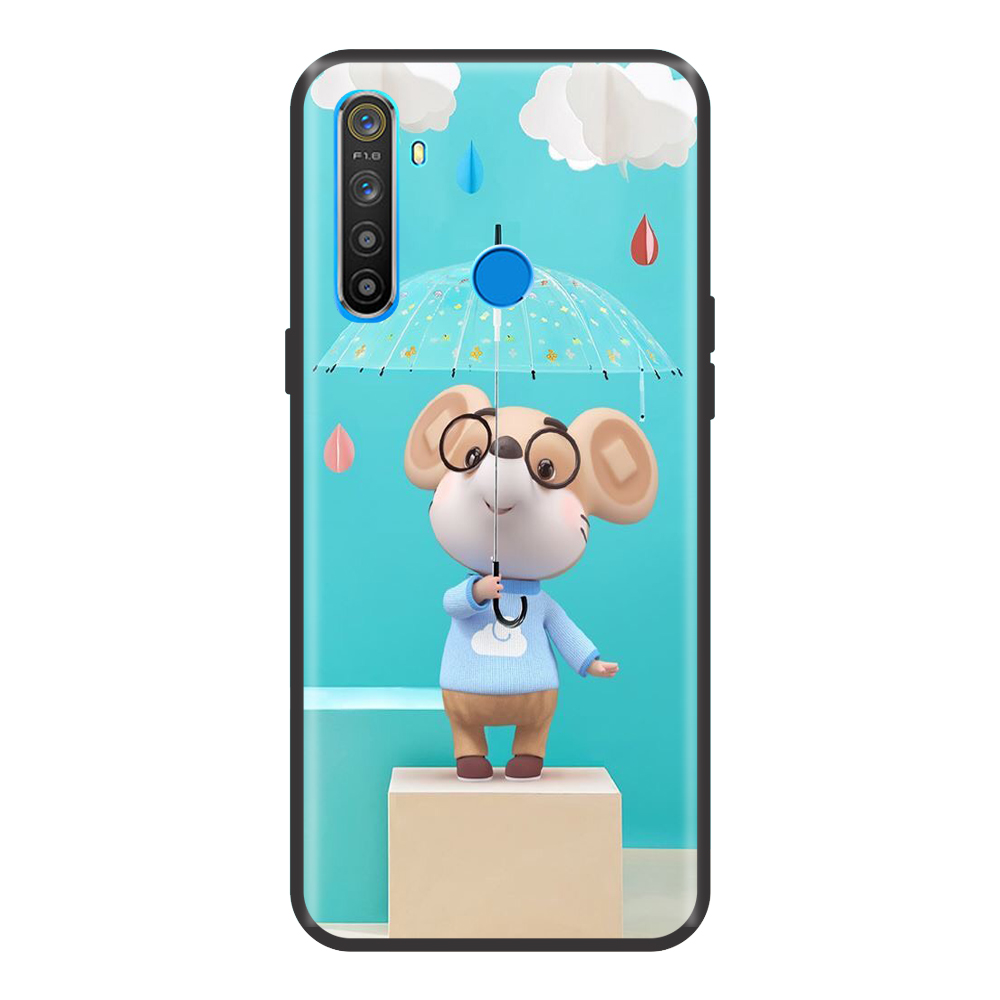 Ốp lưng tpu viền dẻo cho điện thoại realme 1 / 2 / 2 pro/ 3 /3 pro /5 /5pro /c1 /c2 chuột xuân trú mưa