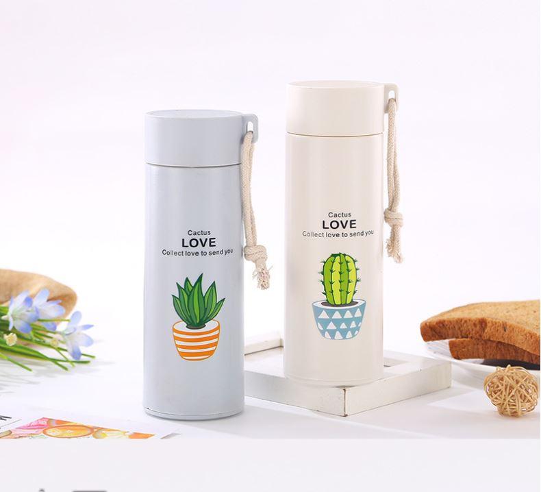 Bình nước thủy tinh bọc nhựa Xương Rồng Catus