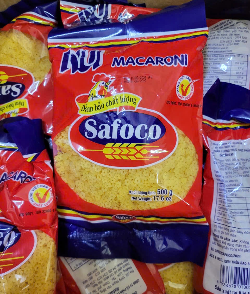 SET 10 gói SAO VÀNG 500g - NUI RAU CỦ HÌNH SAO SAFOCO Star Saphes Macaroni