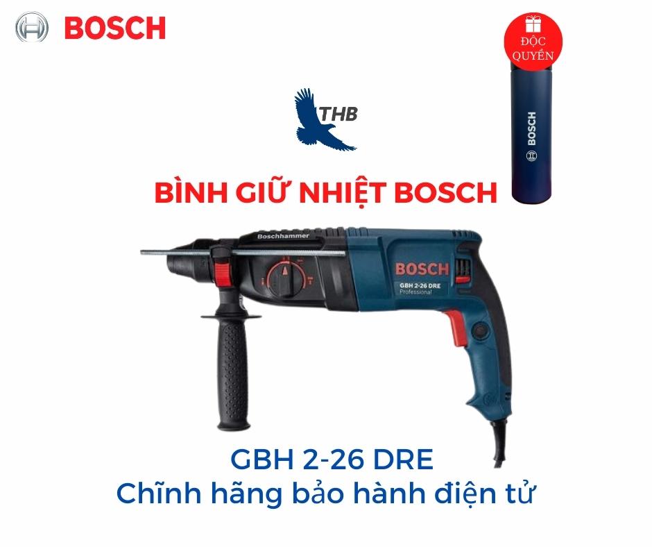 [Trả góp 0%] Máy khoan búa Máy khoan bê tông Bosch GBH 2-26 DRE Công suất 800W Mũi khoan búa 26mm Bảo hành 12 tháng