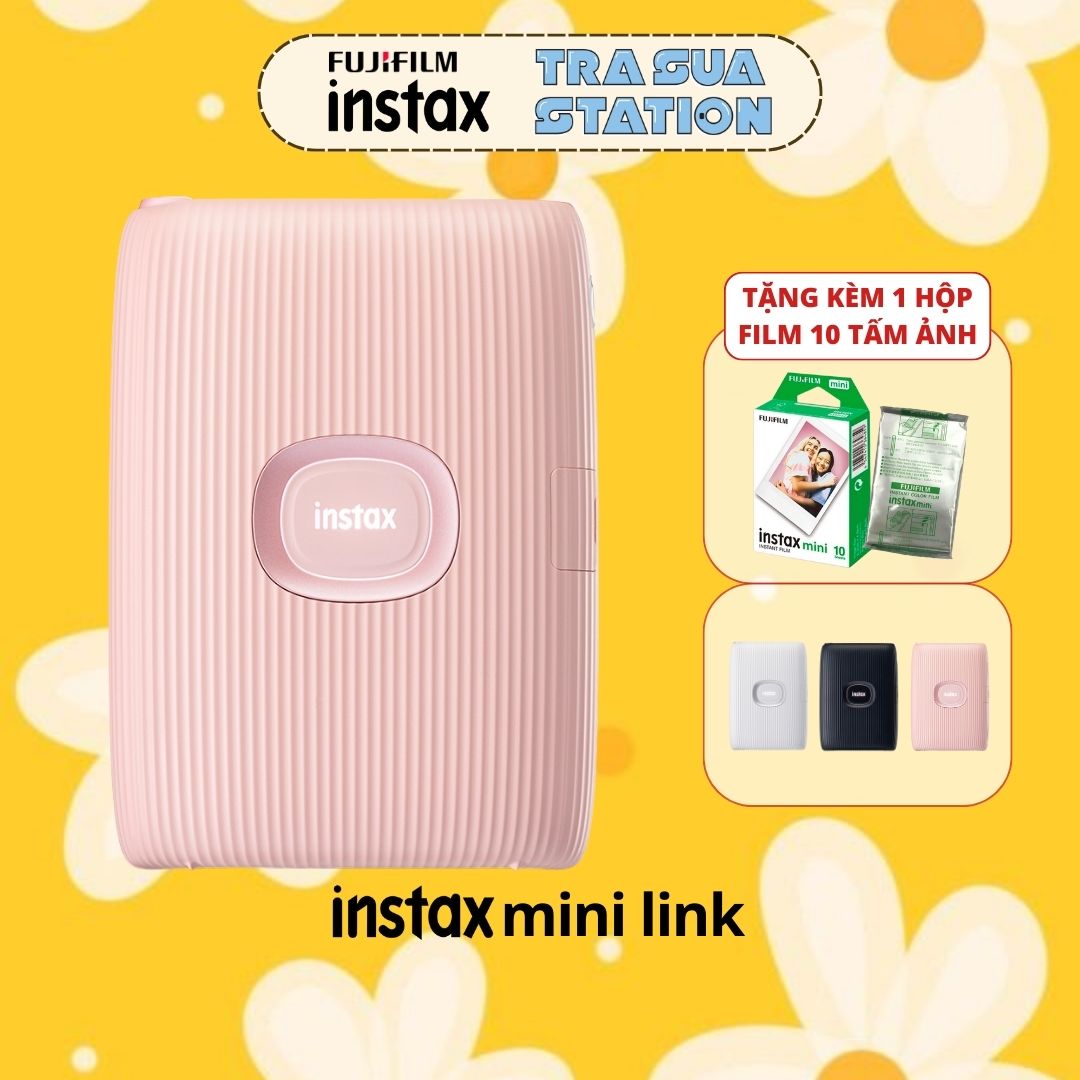 [HCM] - MÁY IN ẢNH FUJIFILM INSTAX MINI LINK 2 - Chính Hãng BH 1 năm - tặng kèm 1 hộp film 10 tấm