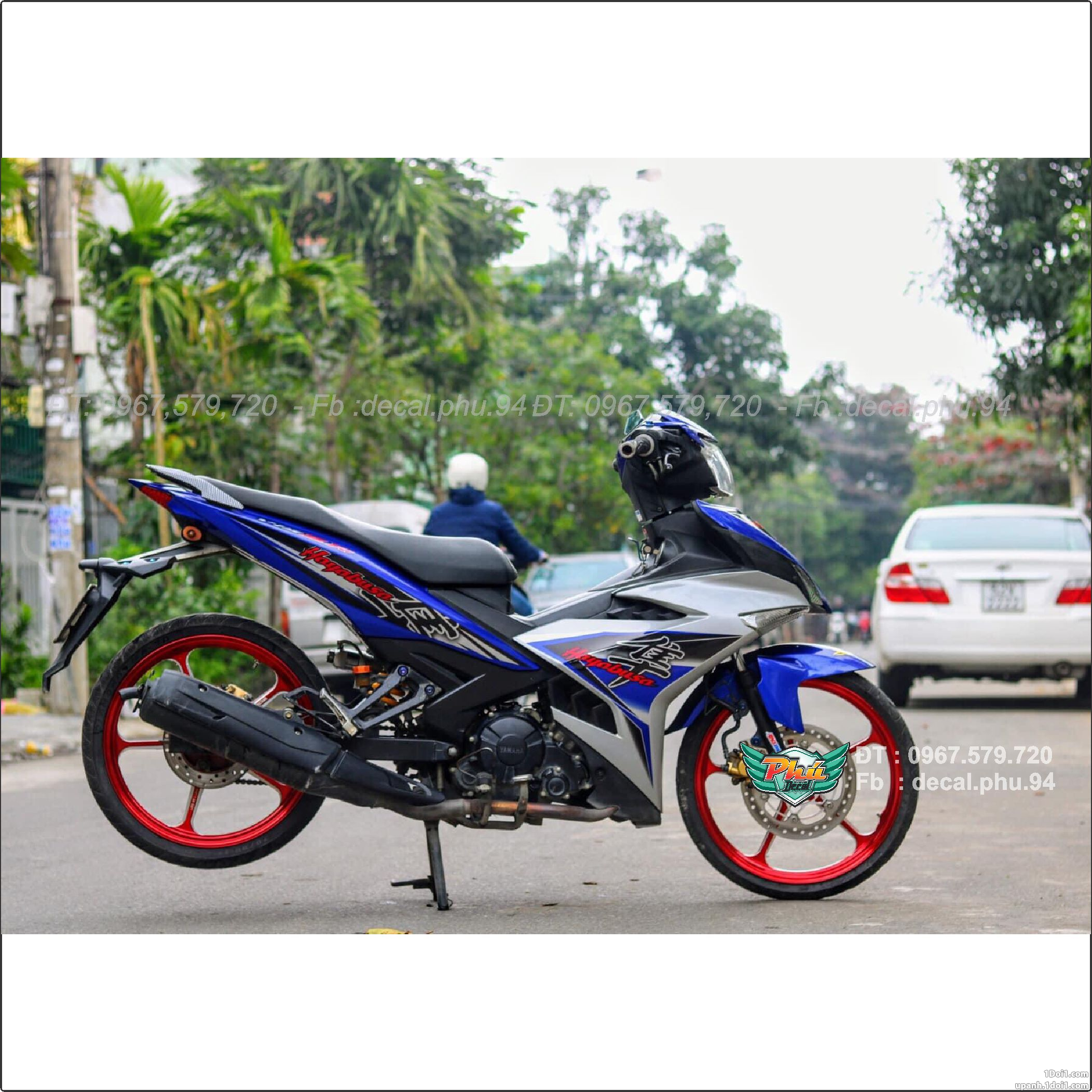 Tem rời Exciter 150 Bạc xanh Hayabusa