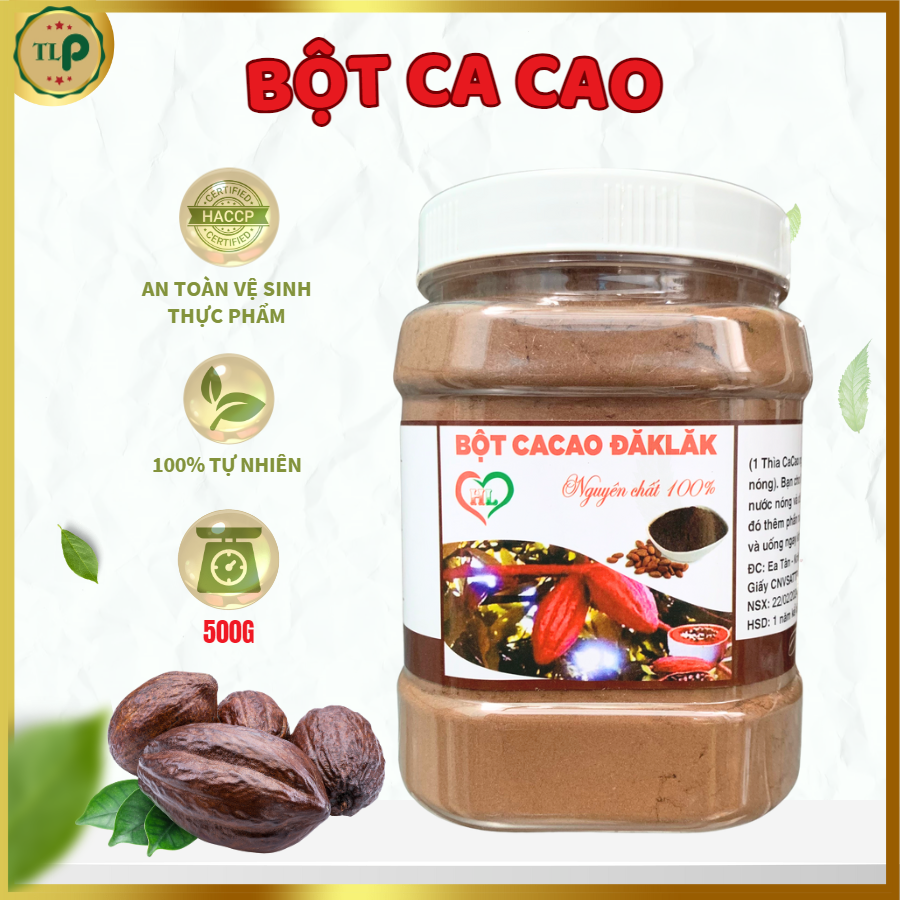 BỘT CACAO NGUYÊN CHẤT TÂN LỘC PHÁT - HŨ 500G