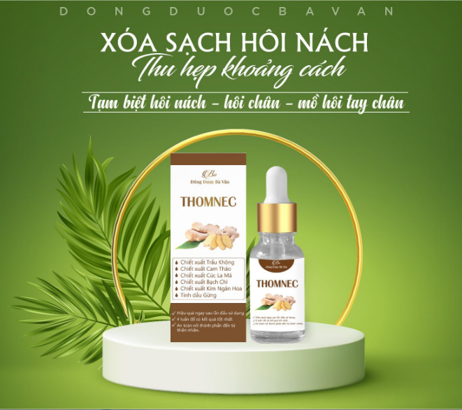 Chính Hãng, Hết Hôi Nách 100% - THOMNEC HIỆU QUẢ NGAY TỪ LẦN DÙNG ĐẦU TIÊN, Sản phẩm của Đông Dược Bà Vân