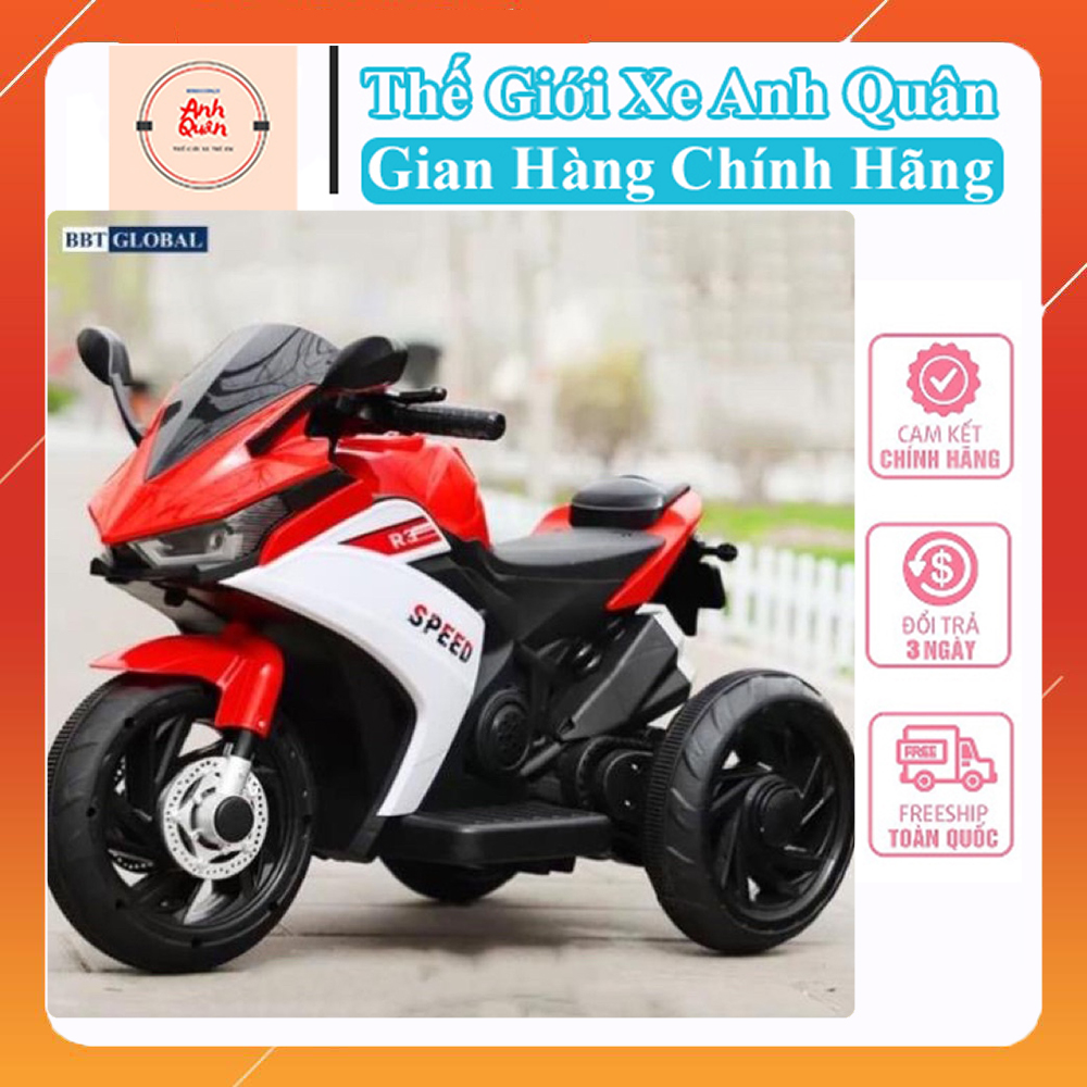 Xe máy điện trẻ em phân khối lớn B-M-W 2 màu BBT Global BBT-110