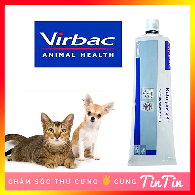 Gel ăn dinh dưỡng cho chó mèo Virbac Nutri-plus Gel tuýp 120,5 gram
