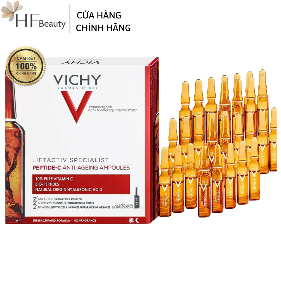 Serum giảm thâm nám tàn nhan ban đêm Vichy Liftactiv Specialist Ampoule Glyco C ngăn lão hóa sáng da - 10 ống