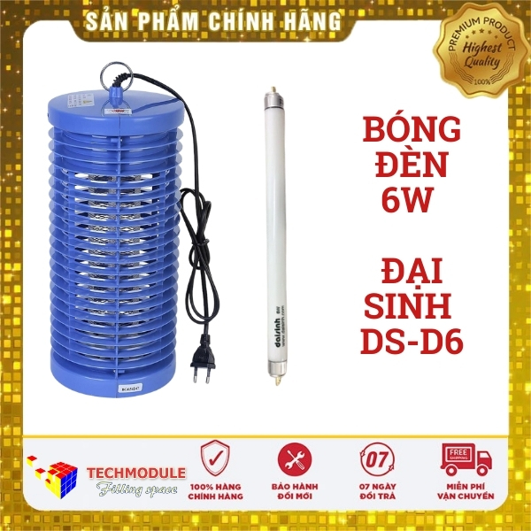 Bóng đèn 6w dùng thay thế cho đèn bắt muỗi đại sinh DS-D6. Hàng chính hãng bảo hành chính hãng