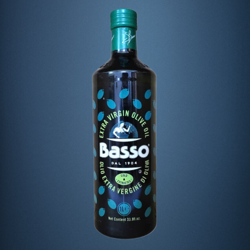 BASSO - CHAI EXTRA VIRGIN LỚN 1 Lít - DẦU Ô LIU Ý NGUYÊN CHẤT ÉP LẠNH Cold Extracted Olive Oil