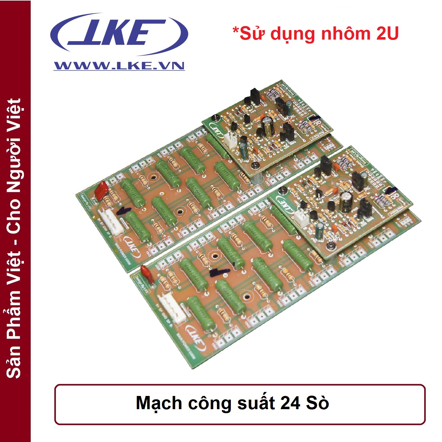 [HCM]Mạch công suất ampli 24 Sò LKE  FIP thủy tinh