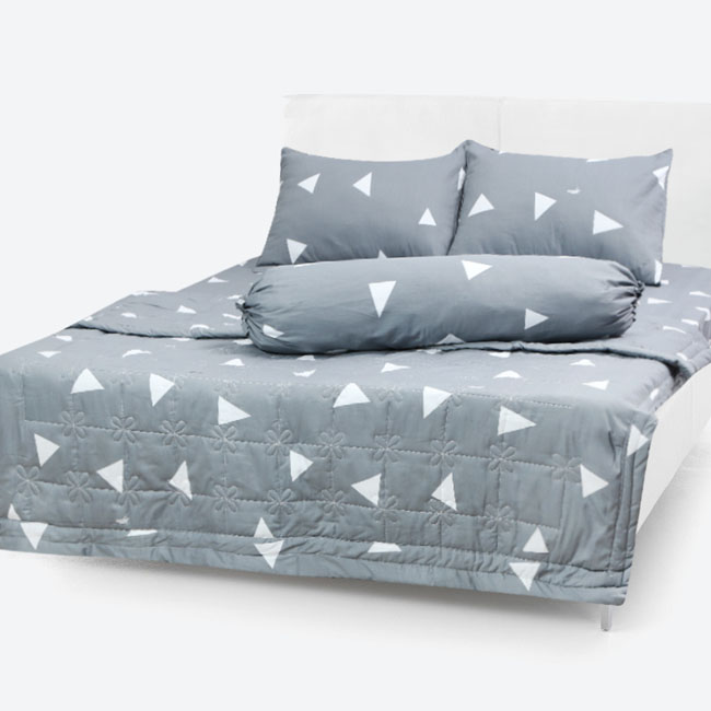 [HCM]Bộ Drap Cotton Thắng Lợi  Kèm Mền Chần Gòn {5 MÓN }CHUẪN LOGO