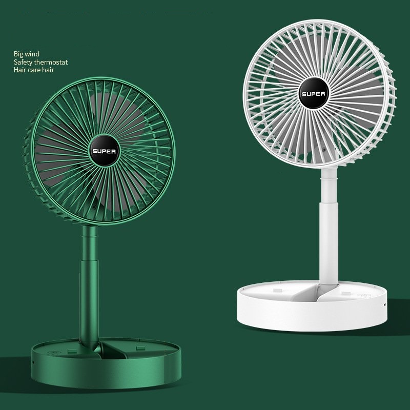 Quạt tích điện mini kèm giá đỡ điện thoại để bàn cao cấp