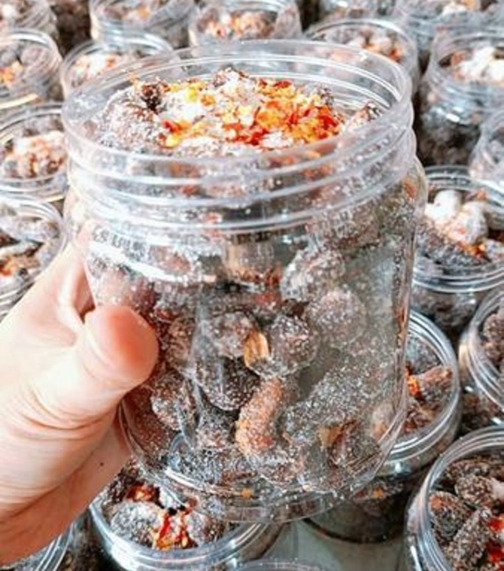 ME LÀO NGÀO ĐƯỜNG MUỐI ỚT - HŨ 500G