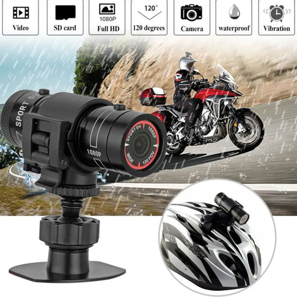 MTB Xe Đạp Thể Thao Máy Ảnh F9 1080P HD Video Recorder Xe Đạp Xe Máy Mũ Bảo Hiểm Thể Thao Hành Động Máy Ảnh DV Máy Quay Phim Đi Xe Đạp Phụ Kiện