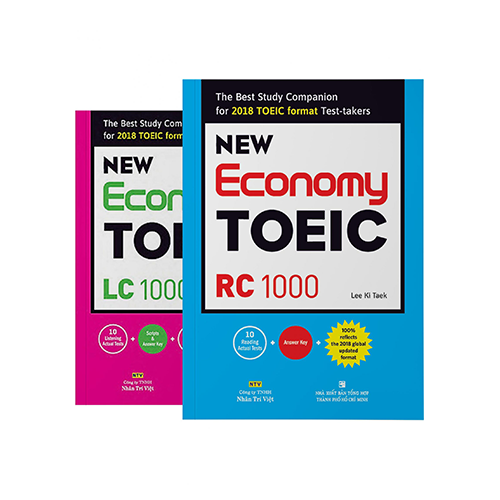 Sách new economy toeic rc 1000, lc 1000 kèm audio