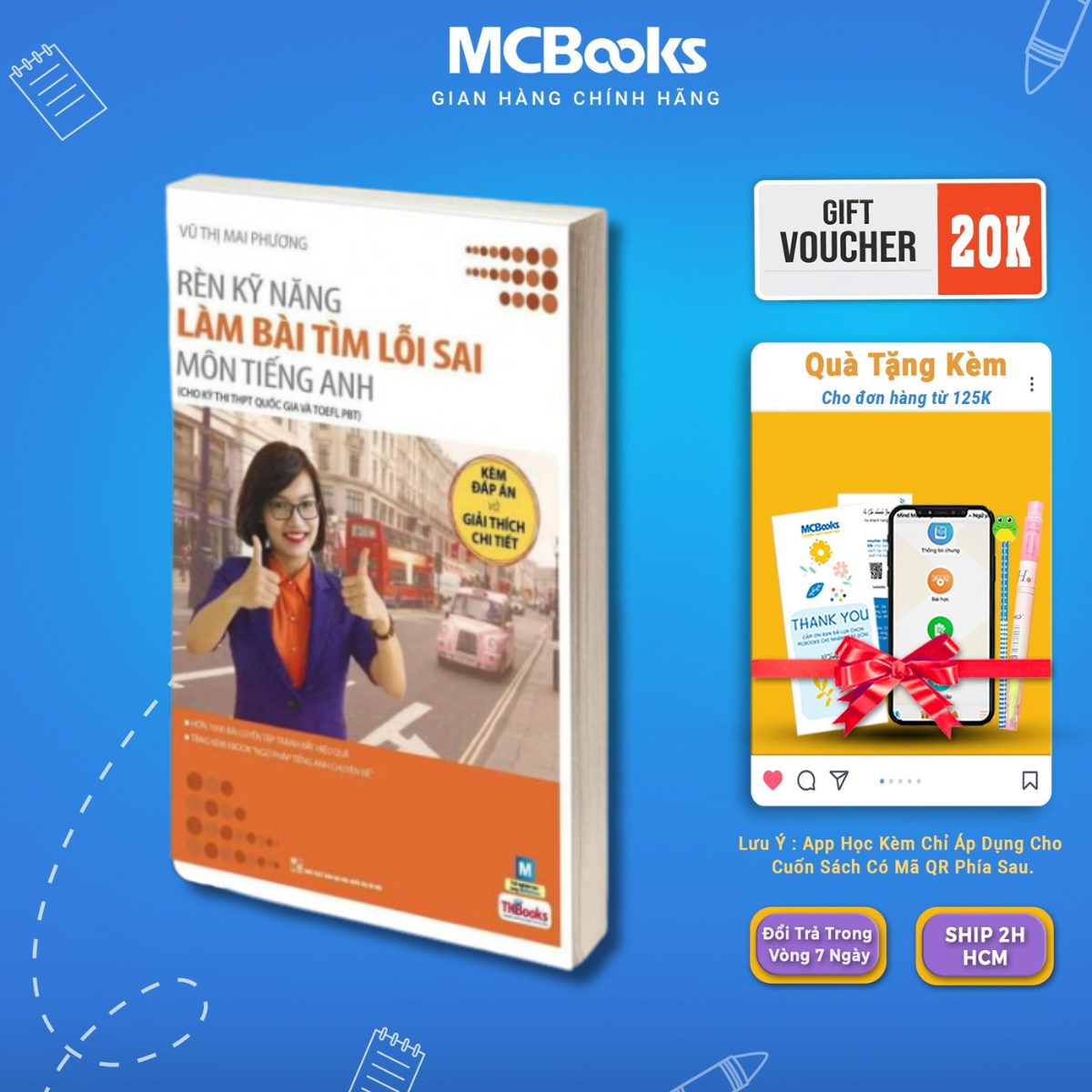 Sách - Rèn kỹ năng làm bài tìm lỗi sai môn tiếng Anh - McBooks