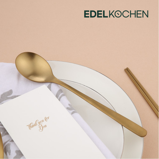 1 muỗng edelkochen inox 304 bóng màu bạc - vàng - đồng