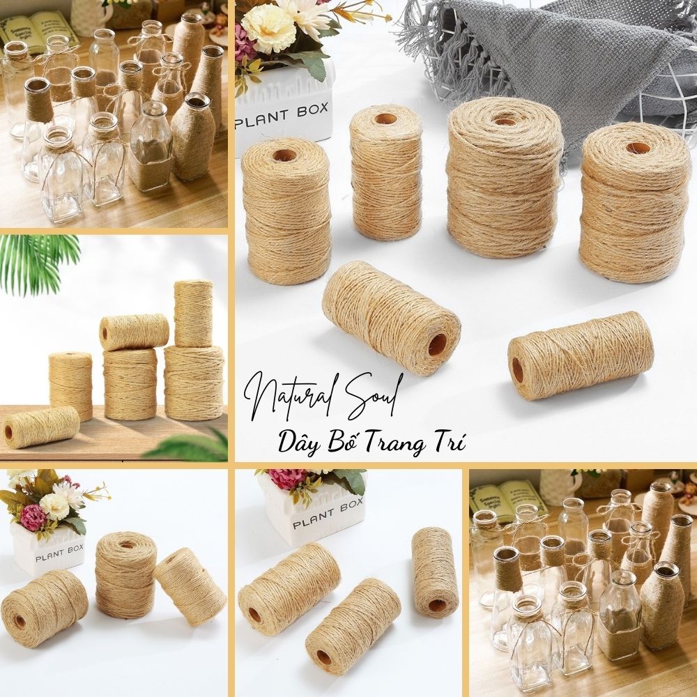 {Giá Rẻ } Cuộn Dây Bố - Dây Thừng - Dây Gai Trang Trí Handmade DIY- Shop Natural Soul