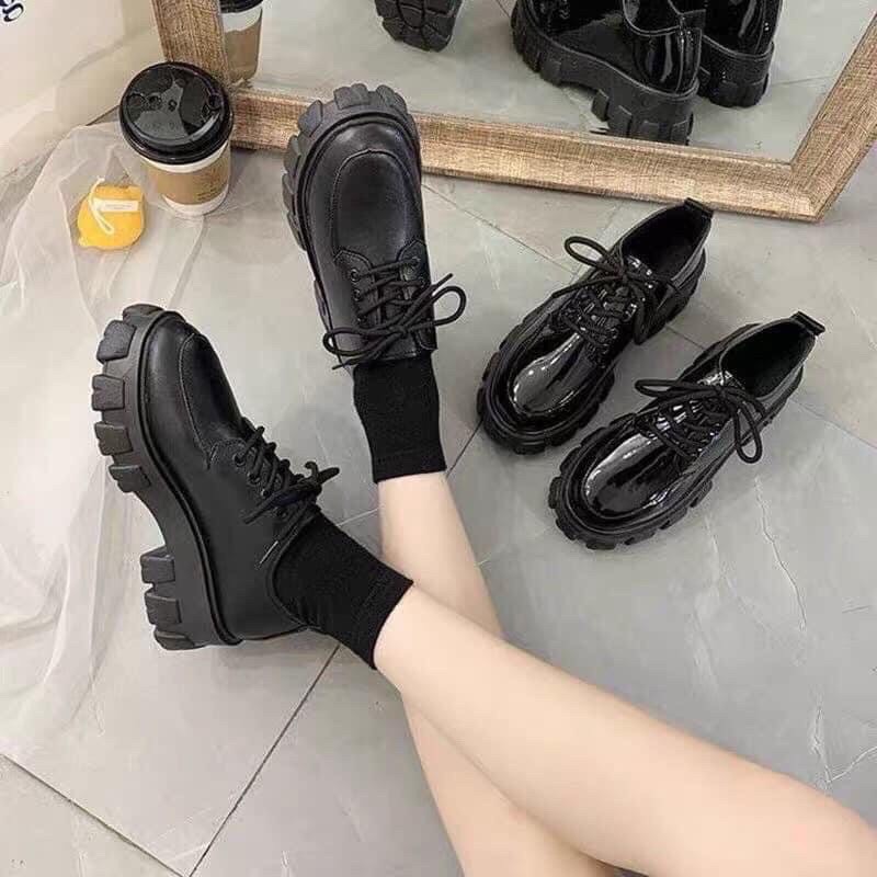 Bốt nữ ulzang cổ thấp đế độn kiểu dáng hàn quốc phong cách cực xịn