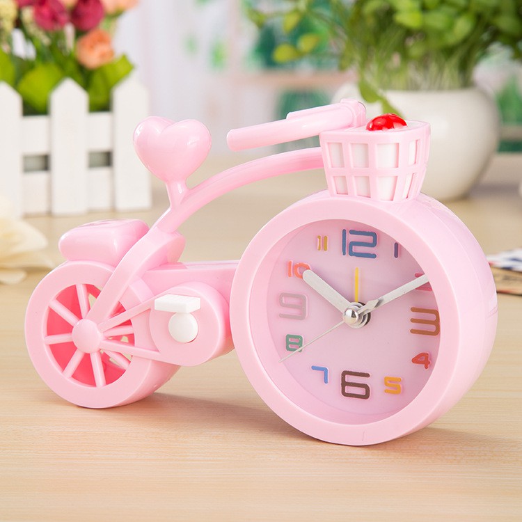 Đồng hồ báo thức để bàn hình XE ĐẠP dễ thương