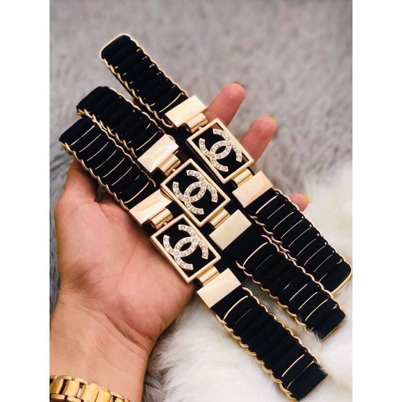 Đai Váy Đính Đá Chun Co Giãn Phối Váy Đầm