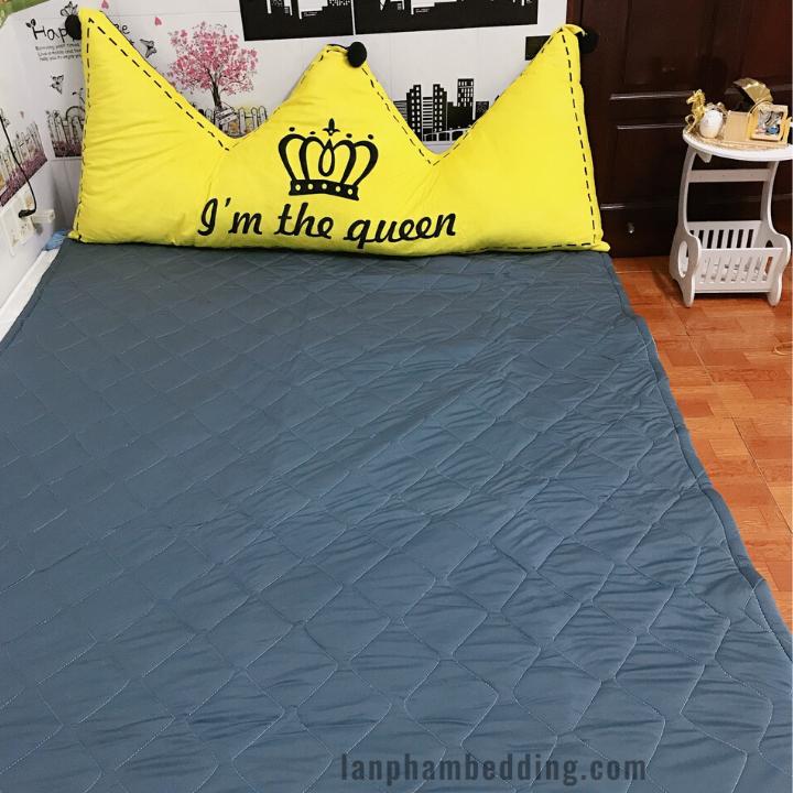 [HCM]GA DRAP ÁO  BẢO VỆ CHỐNG THẤM NƯỚC TUYỆT ĐỐI MÀU XÁM TRO SANG TRỌNG LAN BEDDING