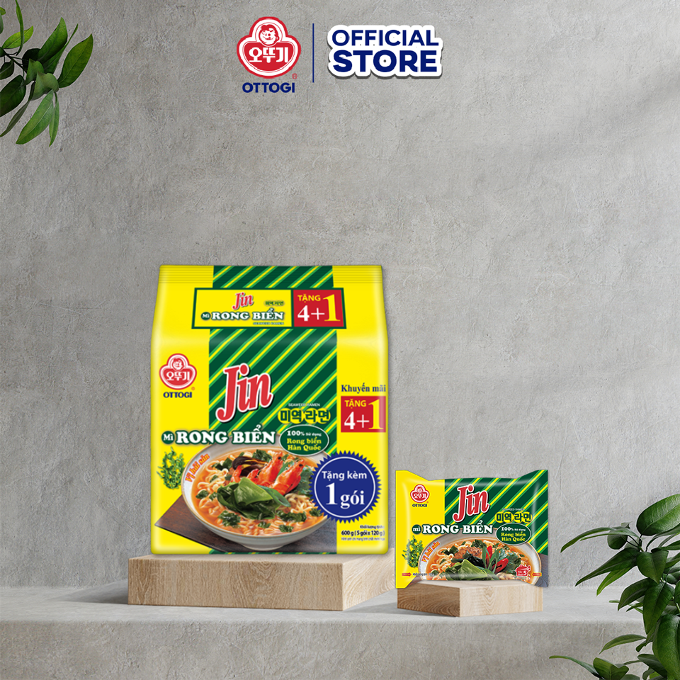 Lốc 5 Gói Mì Rong Biển Ottogi 120g x5