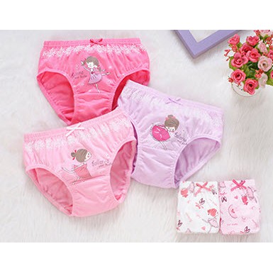 Quần chíp bé gái,quần lót bé gái combo 5 cái kháng khuẩn 100% cotton hàng xuất hàn quốc dành cho bé gái