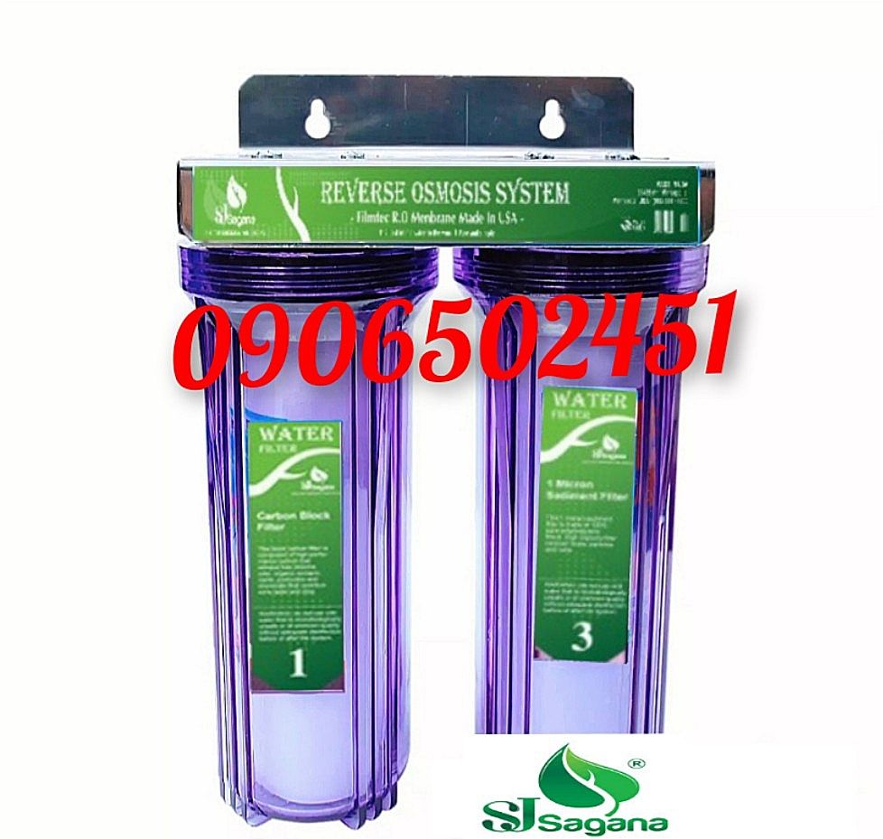[HCM]Bộ lọc nước sinh hoạt - bộ lọc thô đầu nguồn 2 cấp ly 10 Inch Chuẩn- lọc nước an toàn chất lượng !