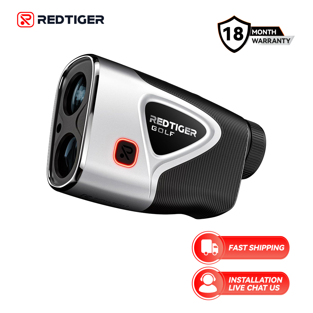 REDTIGER Range Finder Golf, 1200 Yards Golf Rangefinder with Slope, Light-Adaptive Display, 7X Magnification, Flag Lock Vibration, Rechargeable Laser Range Finder