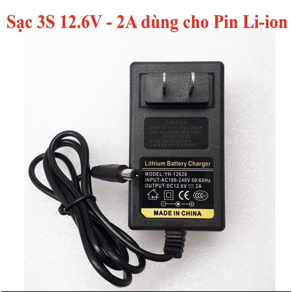 Sạc pin lion 5s 21v a-sạc đầy tự ngắt có đèn báo