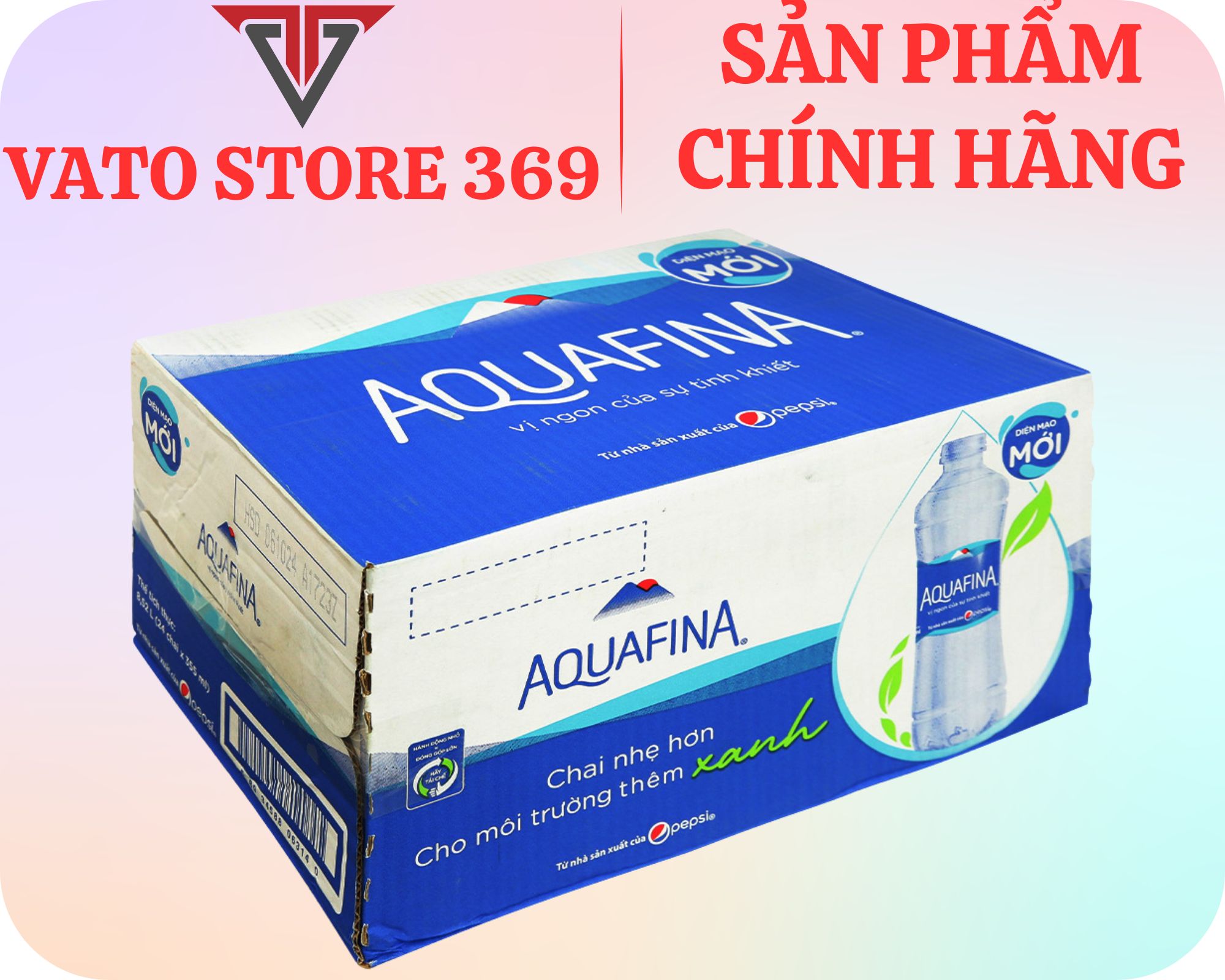 Nước uống đóng chai AQUAFINA chai 355ml