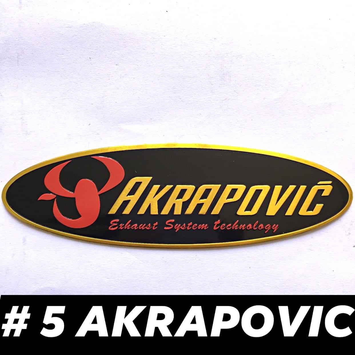 Tem nhôm dán pô xe ống xả AKARAPOVIC #5