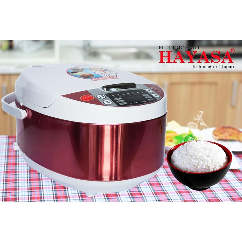 Nồi cơm điện tử cao cấp lòng niêu hayasa ha-185dt - 700w - 1.8 lít