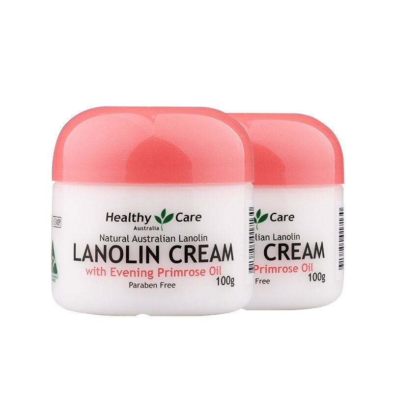 Kem dưỡng da chống lão hóa healthy care lanolin cream with evening primrose oil 100g
