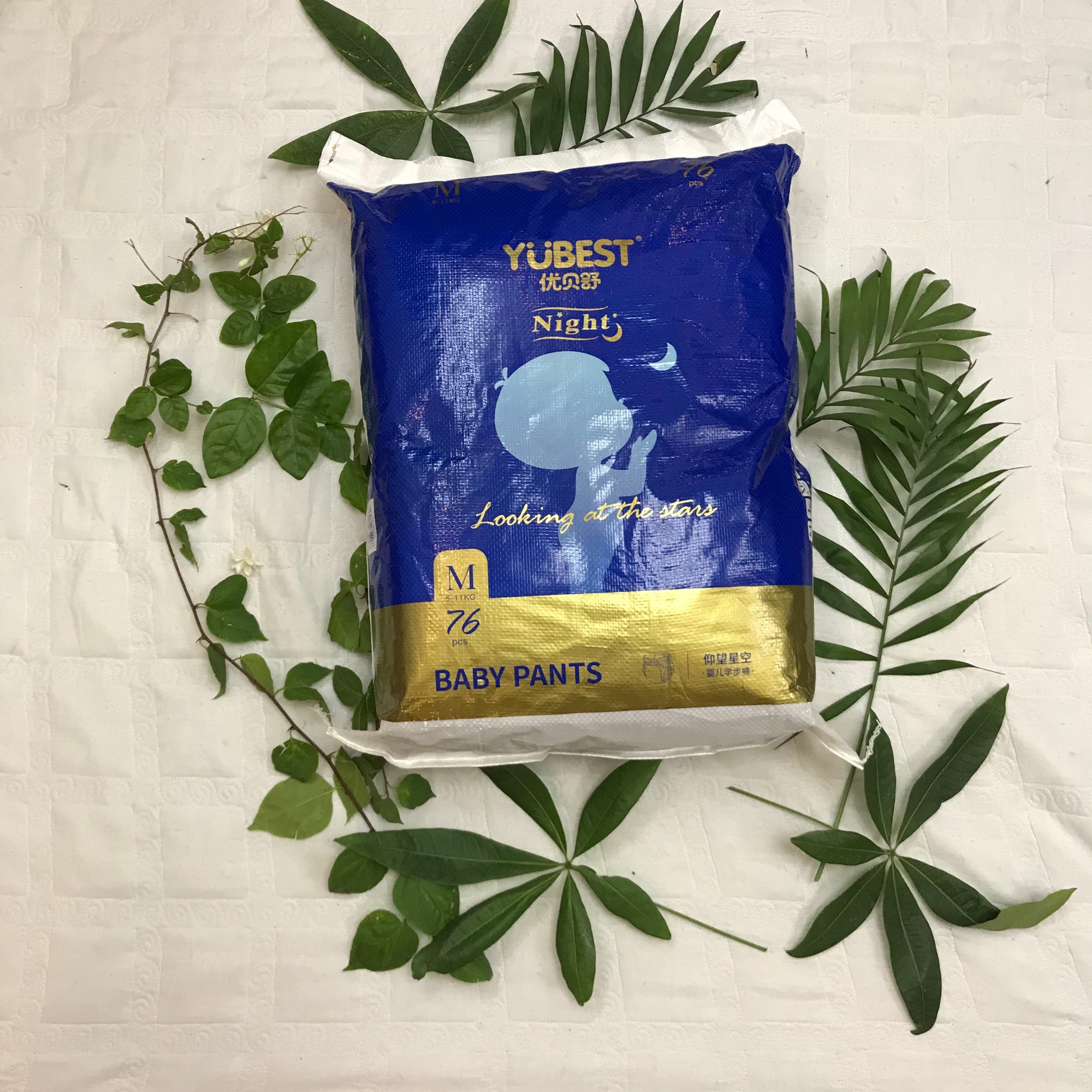 Tã /Bỉm quần  Yubest Night cao cấp Hàng Nội Địa Trung Quốc Nhập Khẩu Dán /Quần đủ Size S84/M76/L72/XL68/XXL64/XXXL60