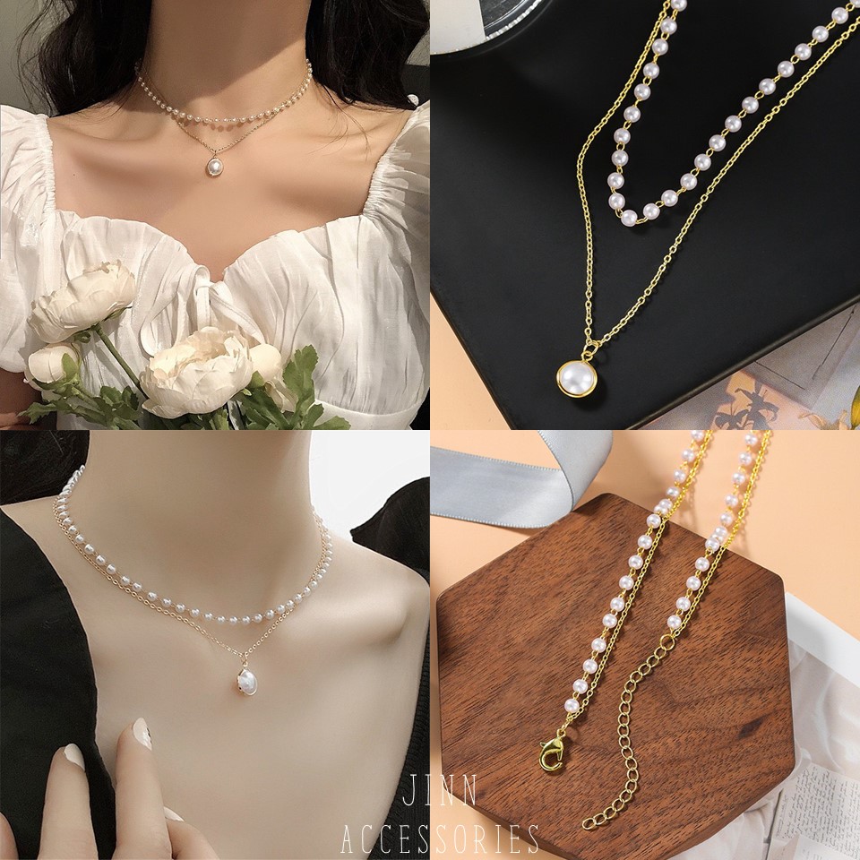 Dây Chuyền Hai Lớp Đính Ngọc Cho Các Nàng Thơ Jinn Accessories VC010