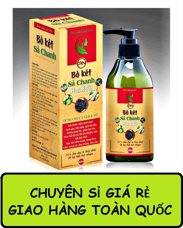 Dầu Gội Bồ Kết Sả Chanh Hoa Bưởi Thiên Nhiên-Dành cho cả nam và nữ (300ml)