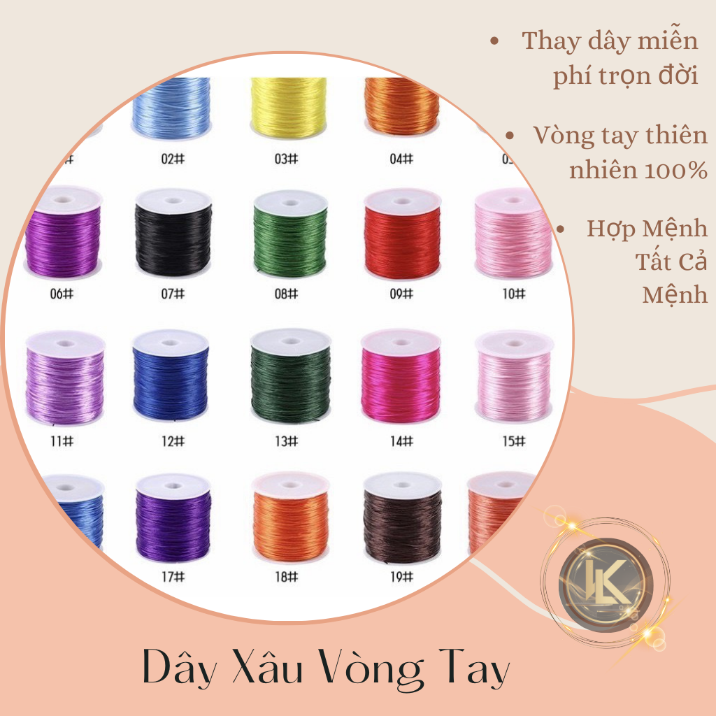 Dây xỏ vòng đá các loại - Dây xâu vòng tay đá phong thủy