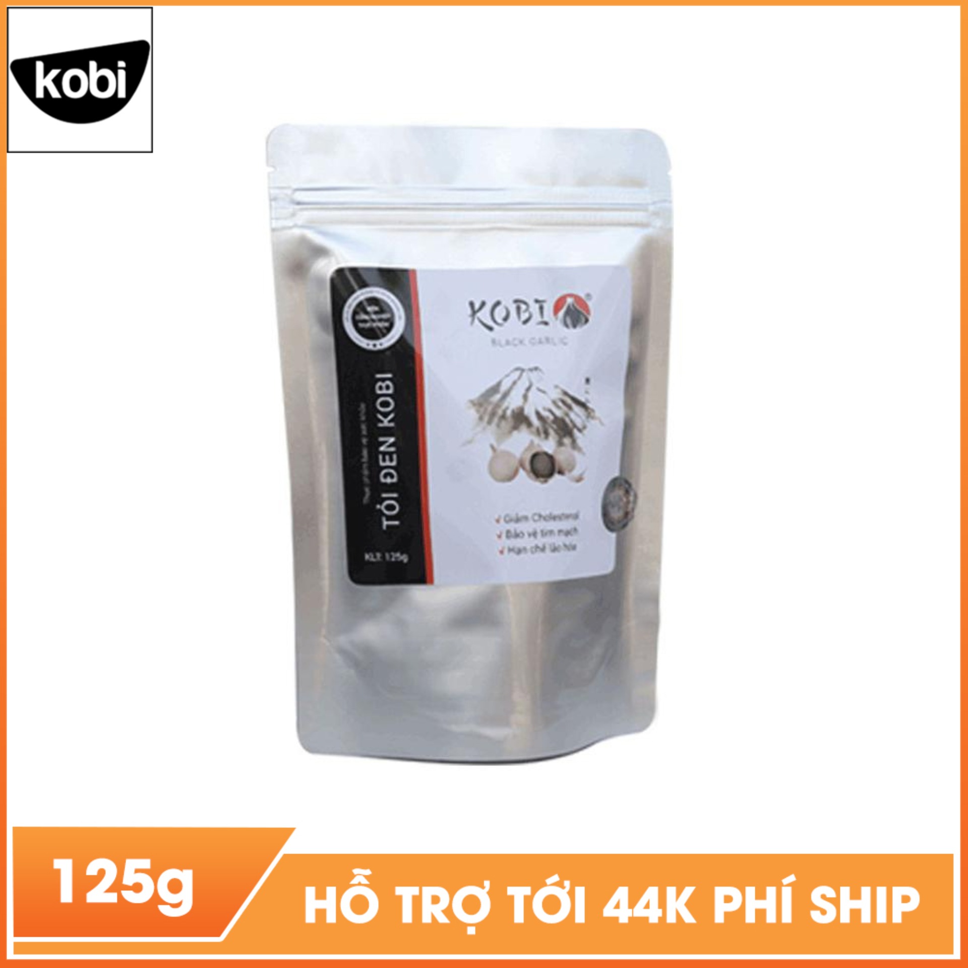 Tỏi đen KOBI một nhánh cao cấp nguyên vỏ túi 125g