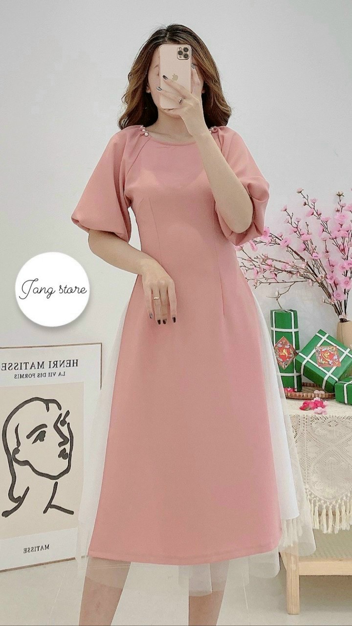 Set áo dài cách tân kèm chân váy siêu xinh đủ size S,M,L
