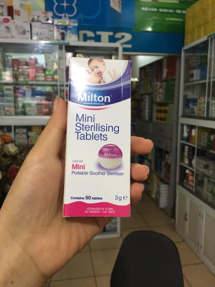 Lẻ giá sỉ Hộp 50 viên tiệt trùng Milton Anh